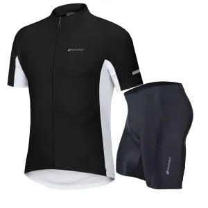 Nuckily MG043-NS355 Jersey And Shorts Set (Black)