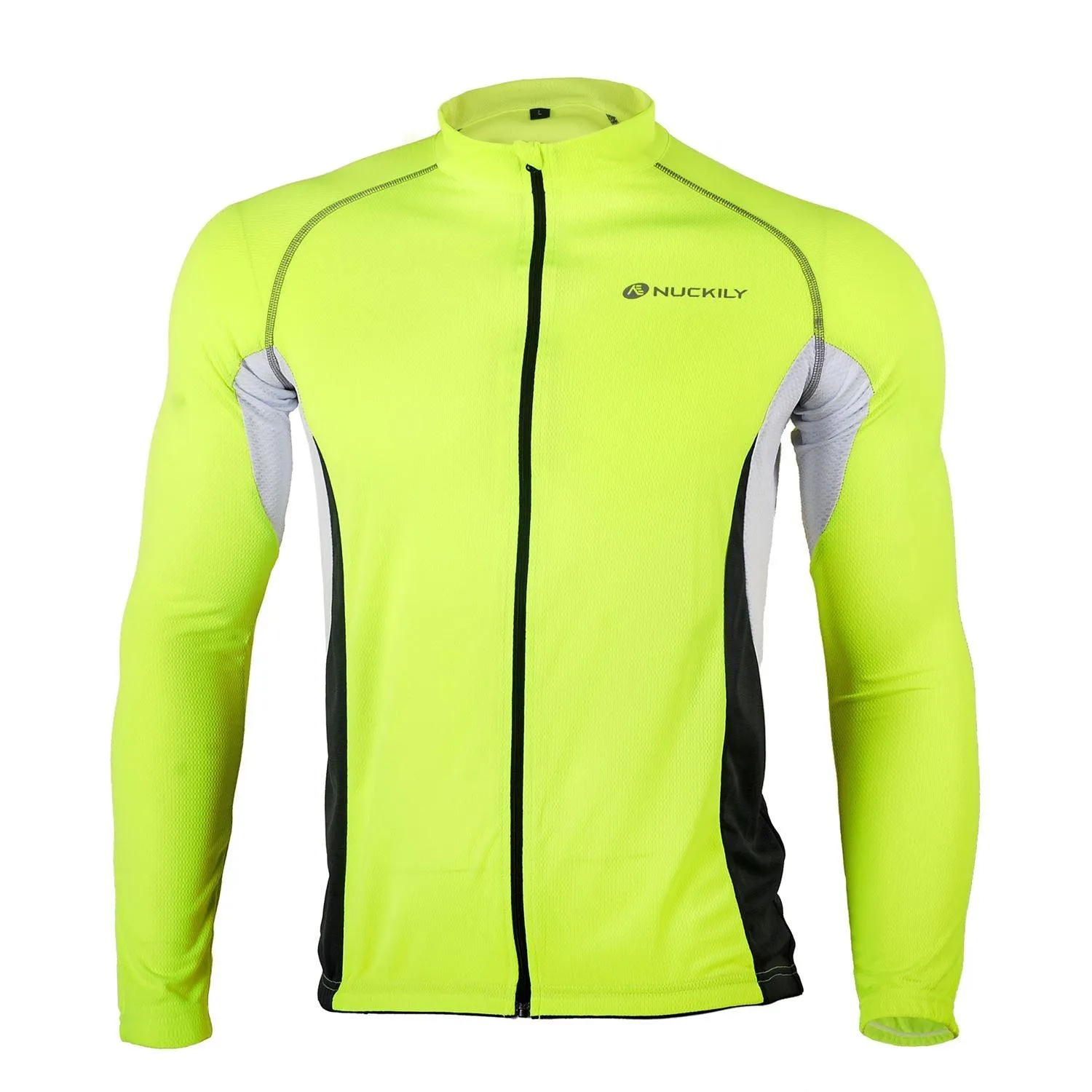Nuckily MH008 Mens Cycling Jersey (Neon Green)