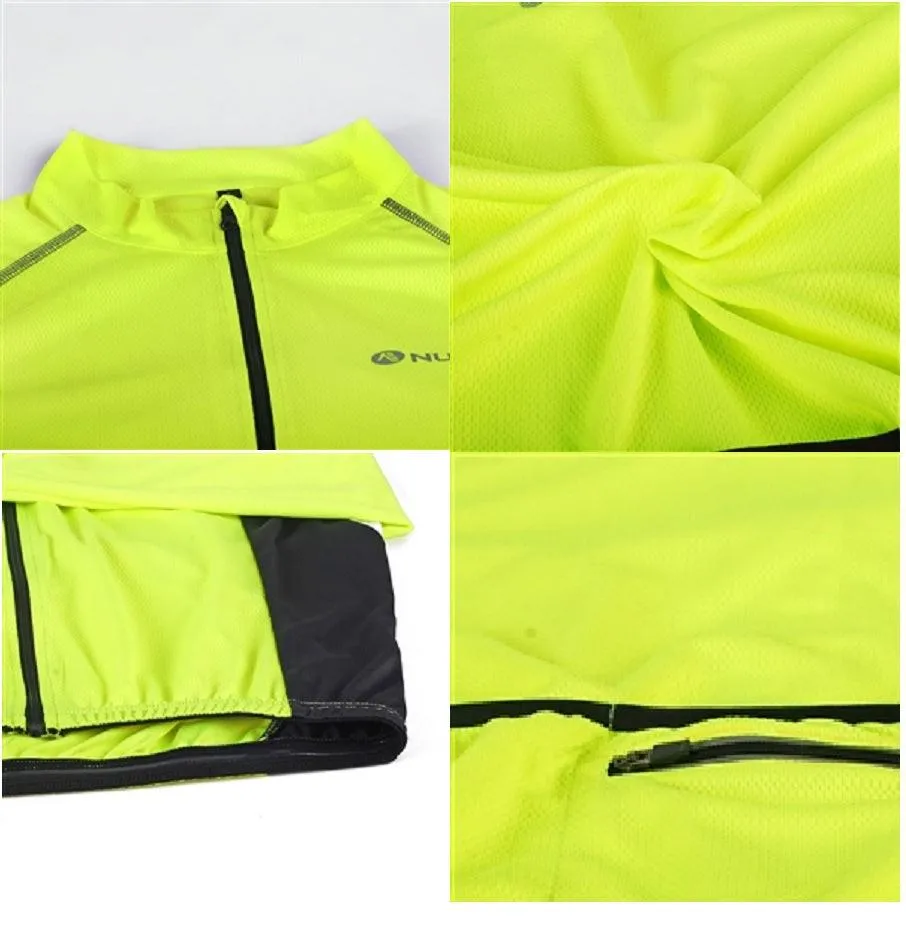 Nuckily MH008 Mens Cycling Jersey (Neon Green)