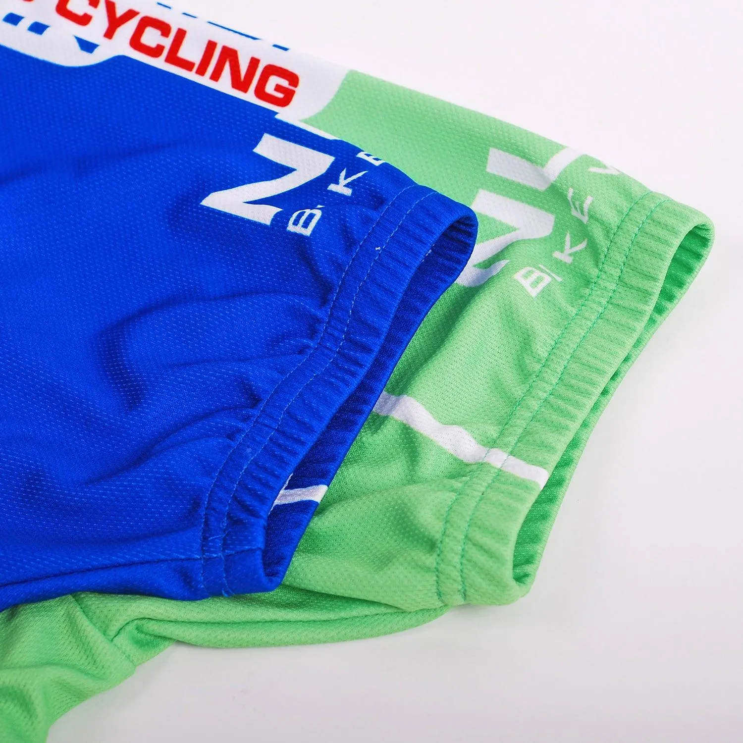 Nuckily Mycycology MA003-MB003 Jersey and Shorts (White/Blue/Green)