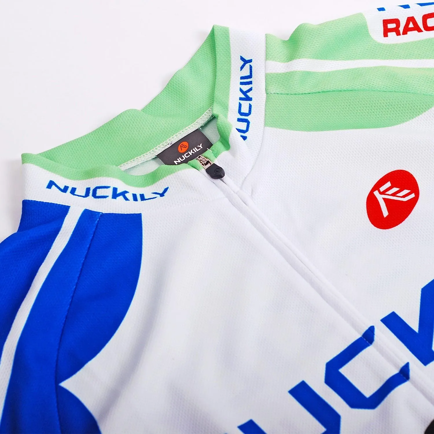 Nuckily Mycycology MA003-MB003 Jersey and Shorts (White/Blue/Green)
