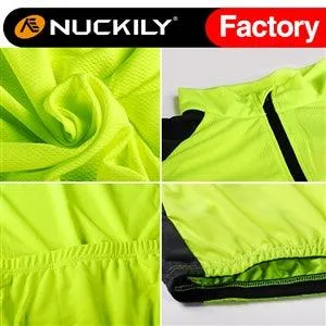 Nuckily NJ601 Mens Cycling Jersey (Neon Green)
