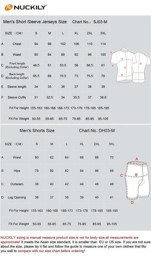 Nuckily NJ601-NS355 Jersey and Shorts Set (Red)