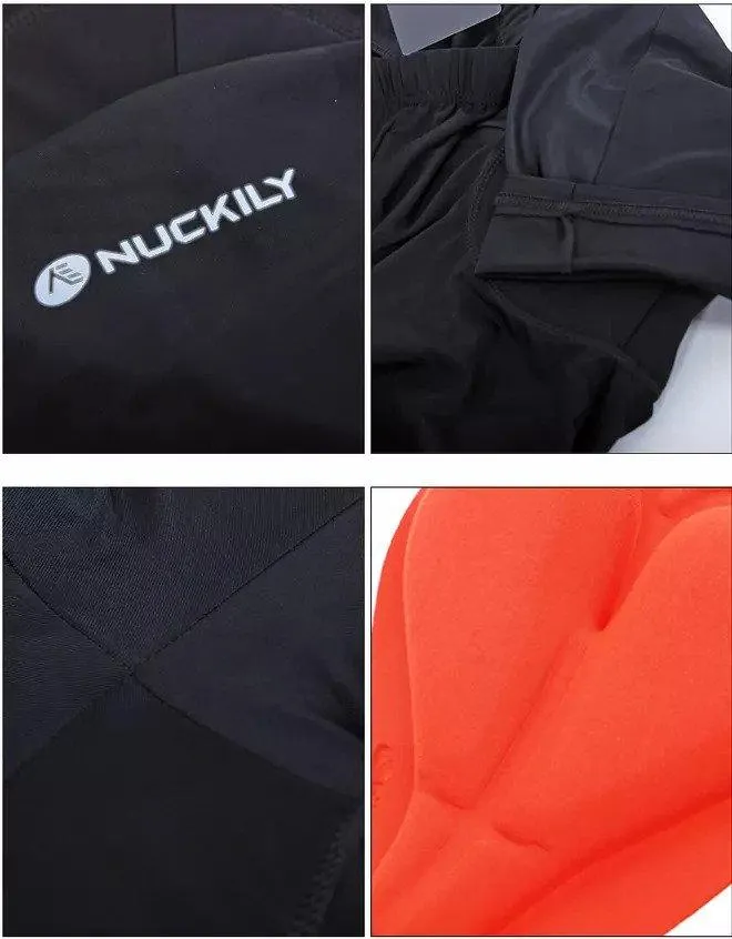 Nuckily NS355 Mens Cycling Shorts (Black)