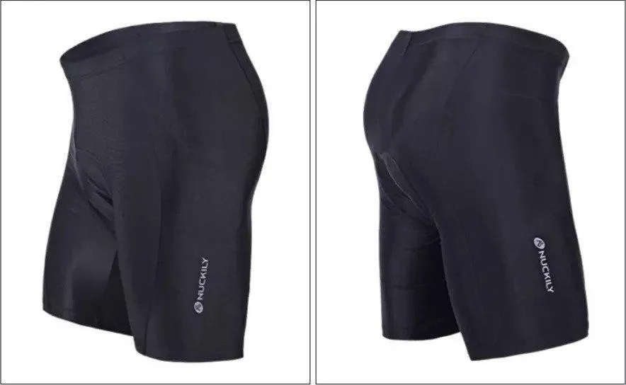 Nuckily NS355 Mens Cycling Shorts (Black)
