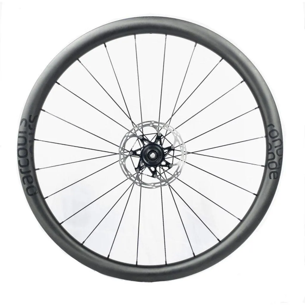 Parcours Ronde All Road Carbon Tubeless Ready Disc Brake Wheel - Shimano/Sram (Black)
