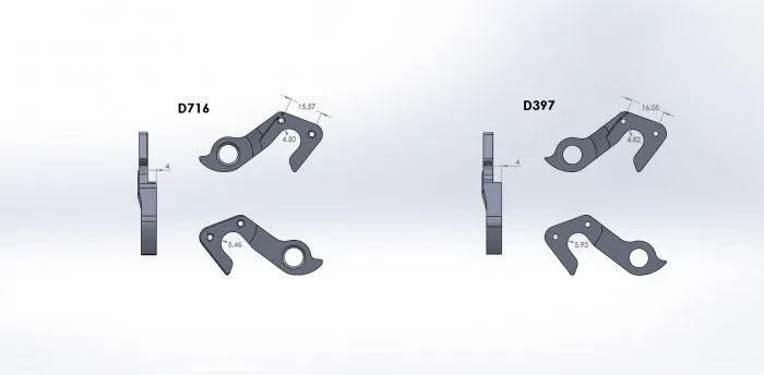 Pilo D716 Derailleur Hanger for GT
