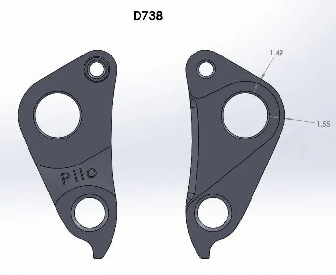 Pilo D738 Derailleur Hanger for Specialized