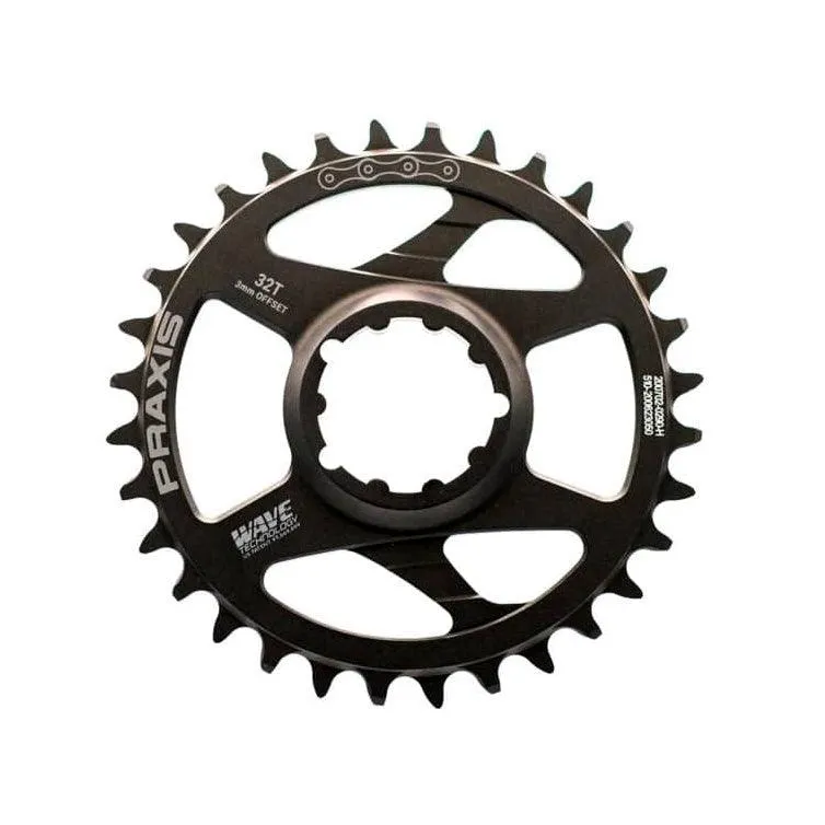 Praxis Wave 10/11/12 Speed Chainring (Black)