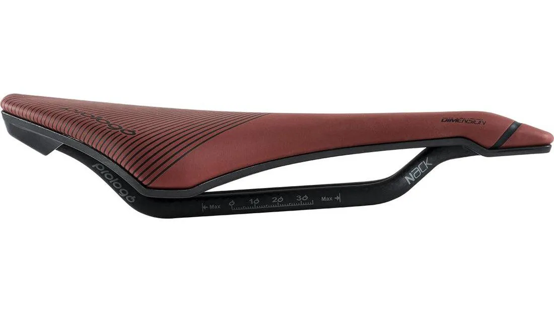 Prologo Dimension Tri Nack Saddle (Brick Red/Natural Black)