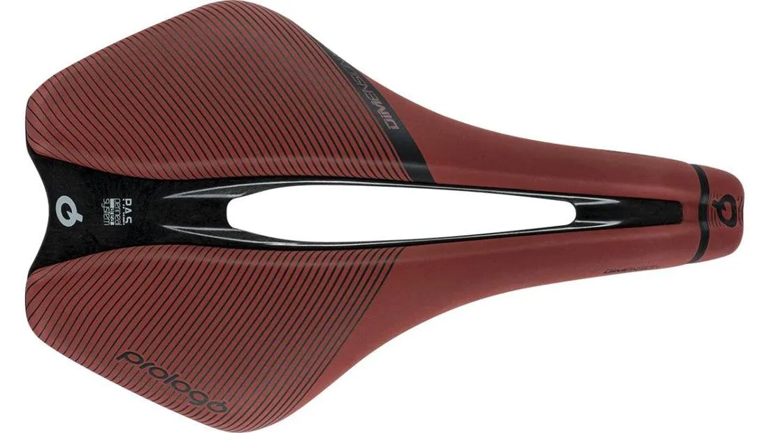 Prologo Dimension Tri Nack Saddle (Brick Red/Natural Black)
