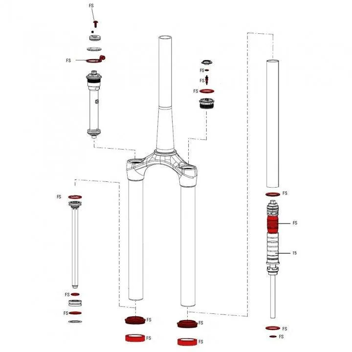 Rock Shox Spare For Fork Service Kit