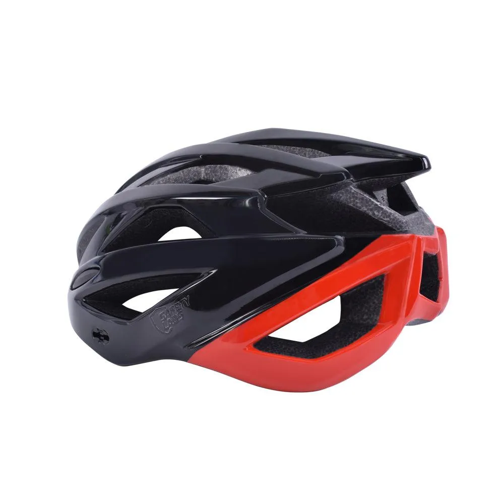 Safety Labs?Juno Road Cycling Helmet (Shiny Black/Red)