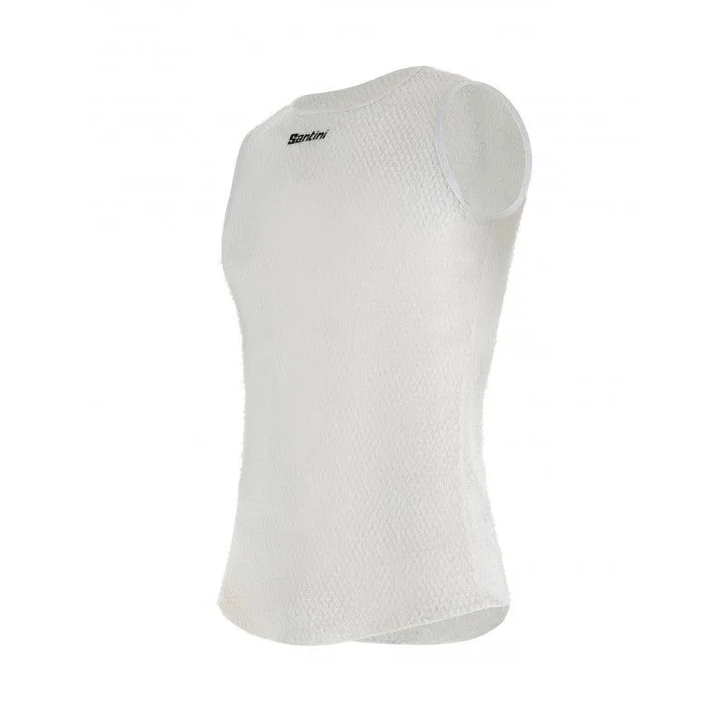 Santini Alpha Winter Mens Cycling Baselayer (White)