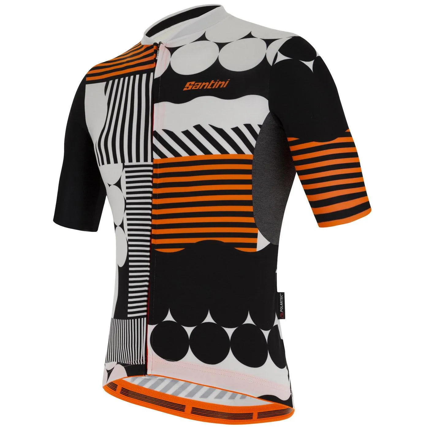 Santini Delta Optic Men's Cycling Jersey (White)