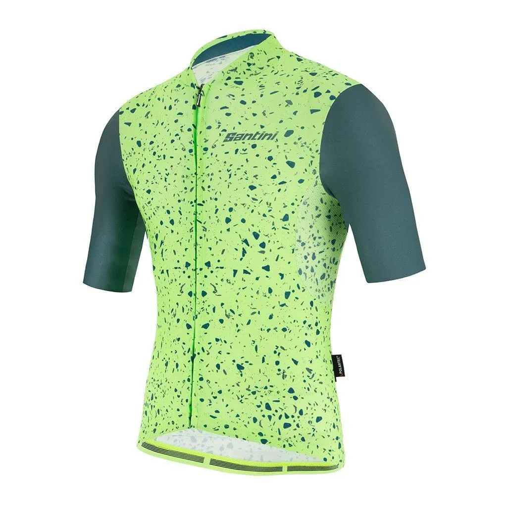 Santini Delta Pietra Mens Cycling Jersey (Military Green)