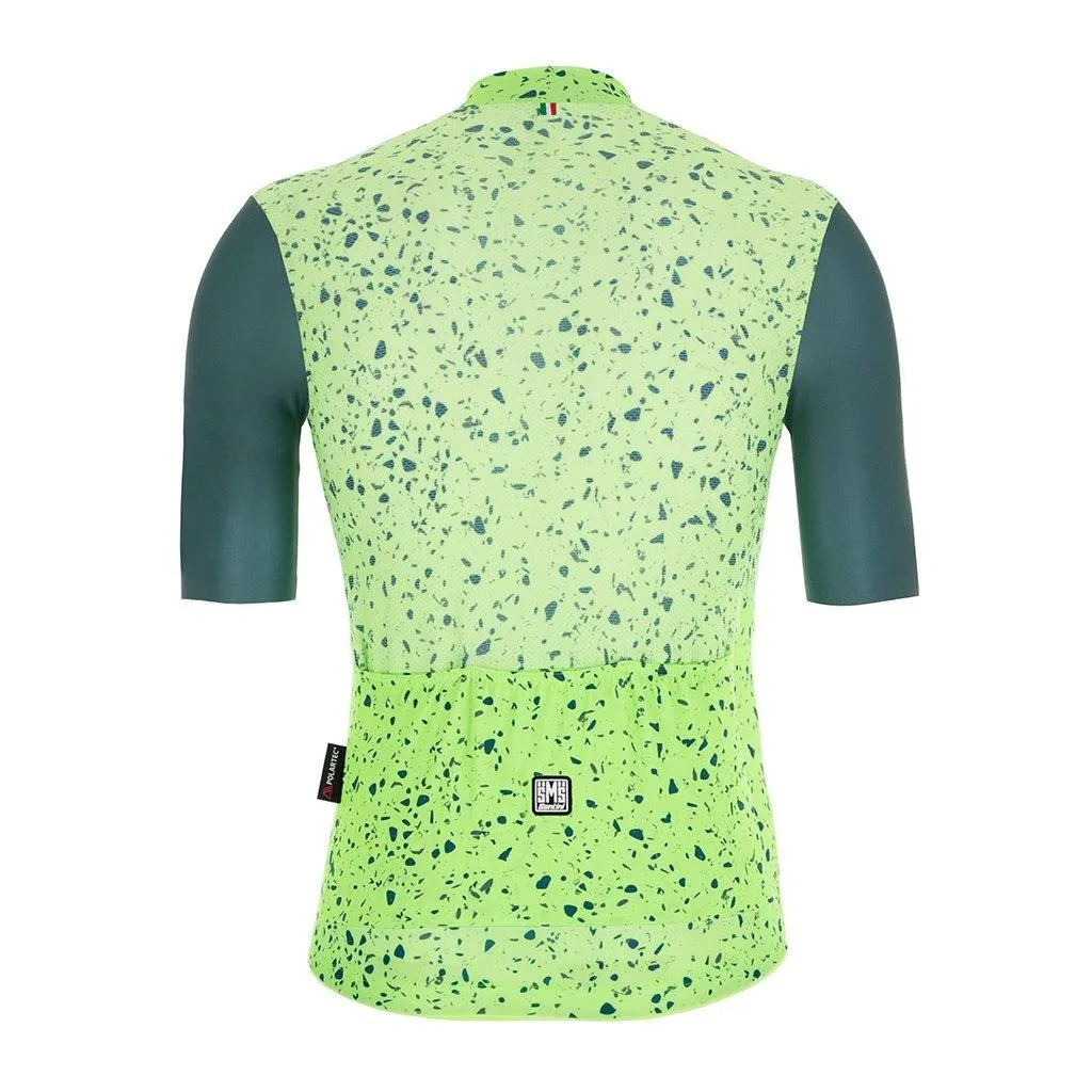 Santini Delta Pietra Mens Cycling Jersey (Military Green)