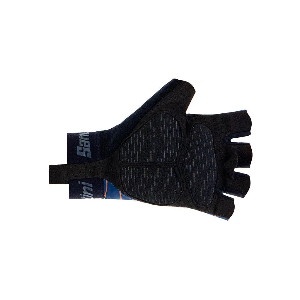 Santini Dinamo Unisex Cycling Gloves (Navy Blue)
