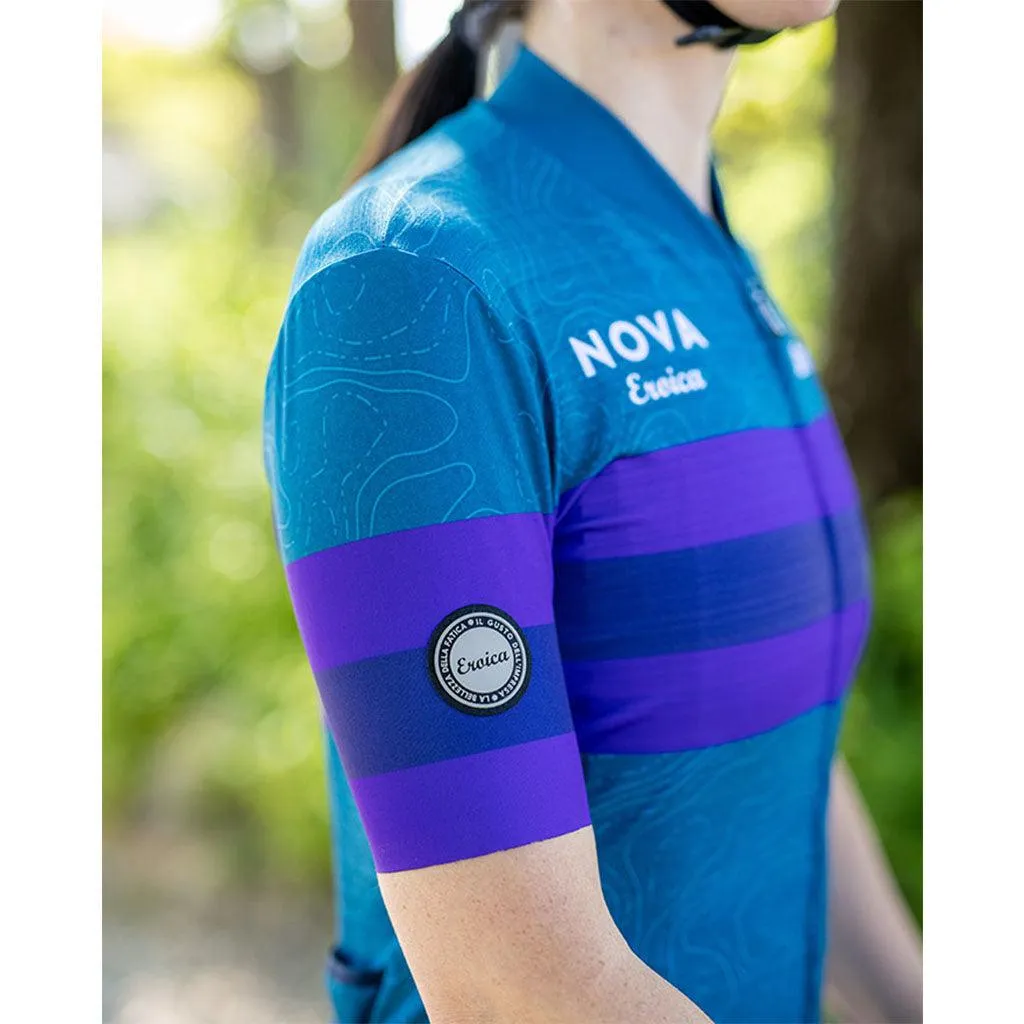 Santini Eroica Opera Womens Cycling Jersey (Teal)