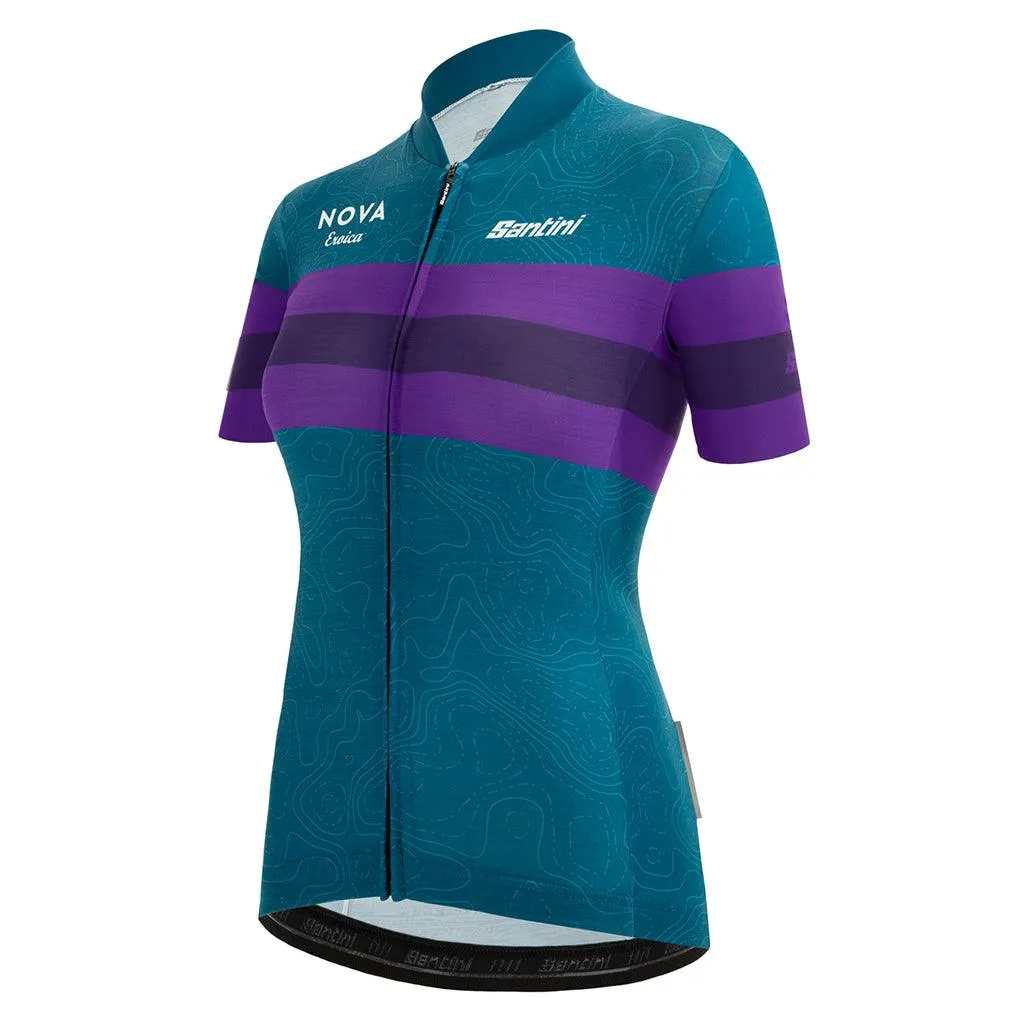 Santini Eroica Opera Womens Cycling Jersey (Teal)