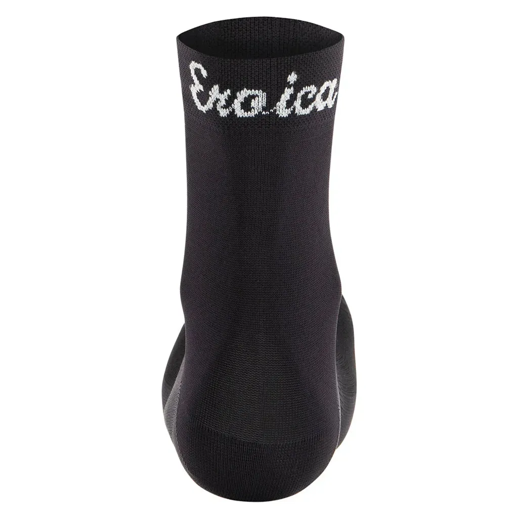 Santini Eroica Unisex Cycling Socks (Black)