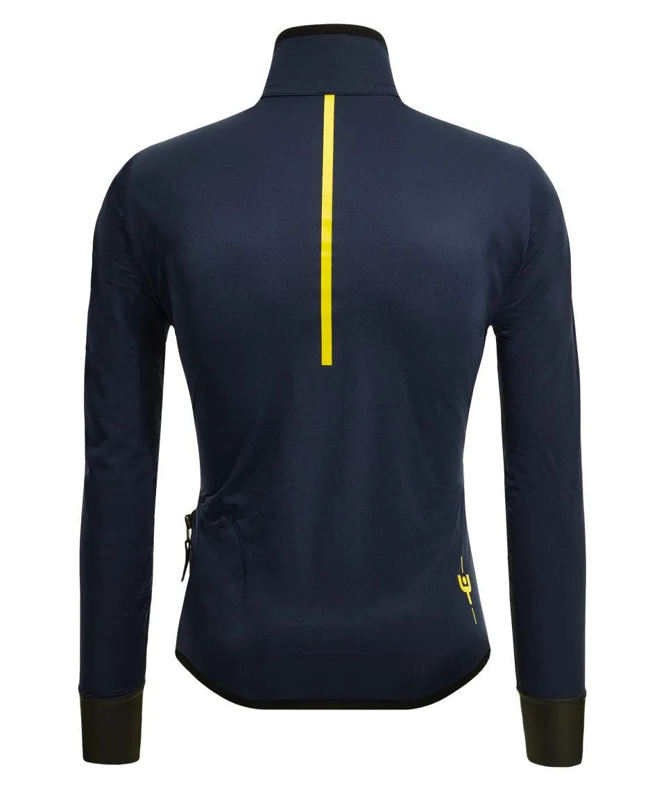 Santini Le Maillot Jaune Rain Jacket (Blue)