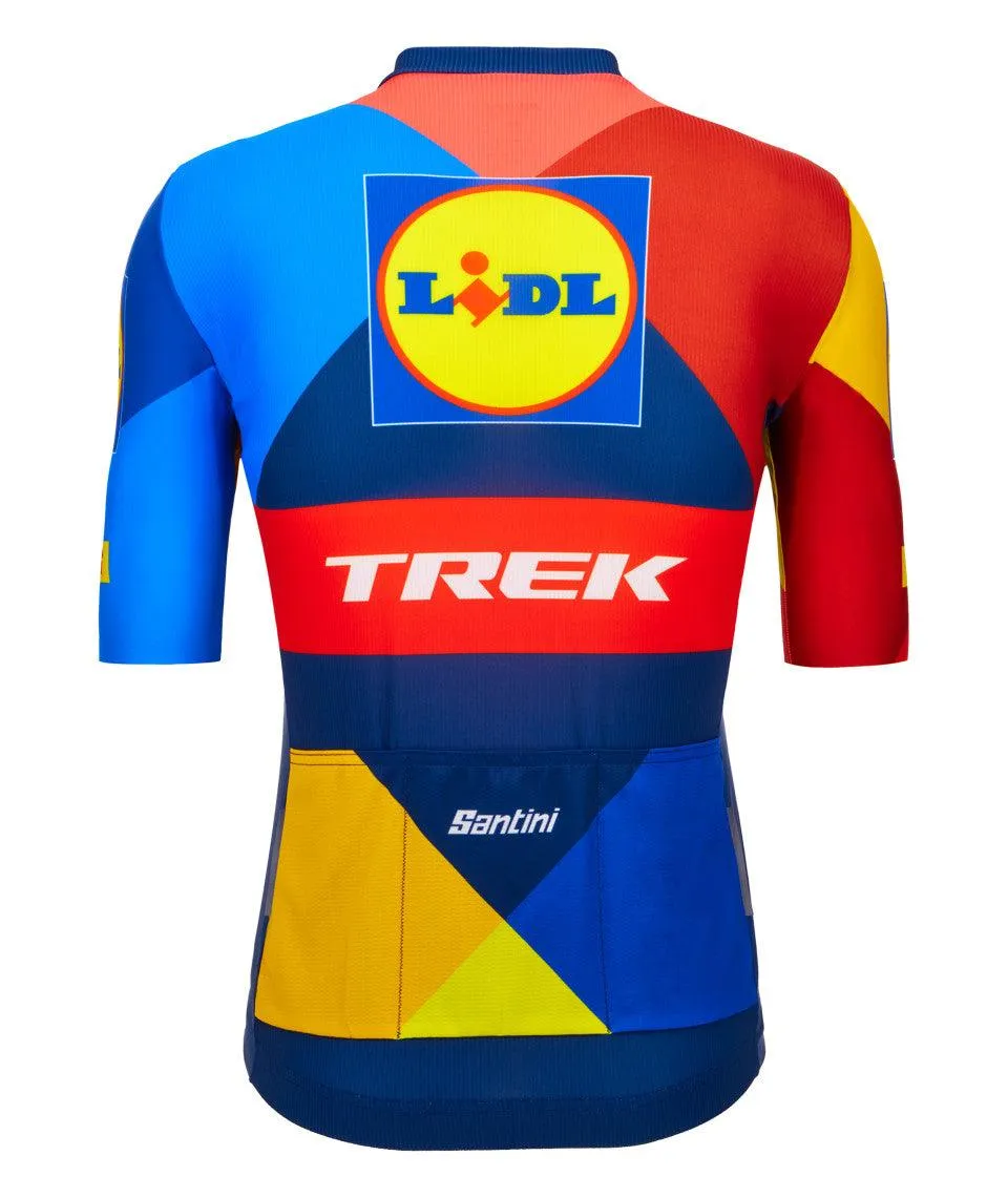Santini Lidl Trek Men's Cycling Jersey (Marine Blue)