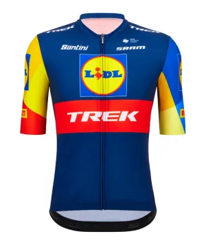 Santini Lidl Trek Men's Cycling Jersey (Marine Blue)