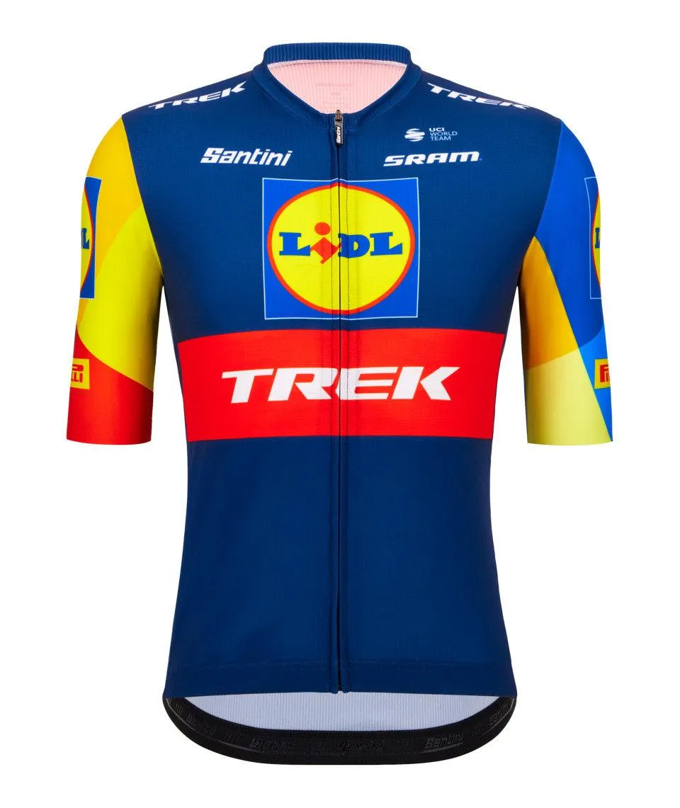 Santini Lidl Trek Men's Cycling Jersey (Marine Blue)