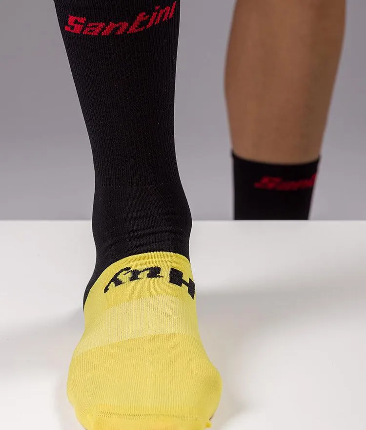 Santini Mur De Huy Mens Cycling Socks (Print)