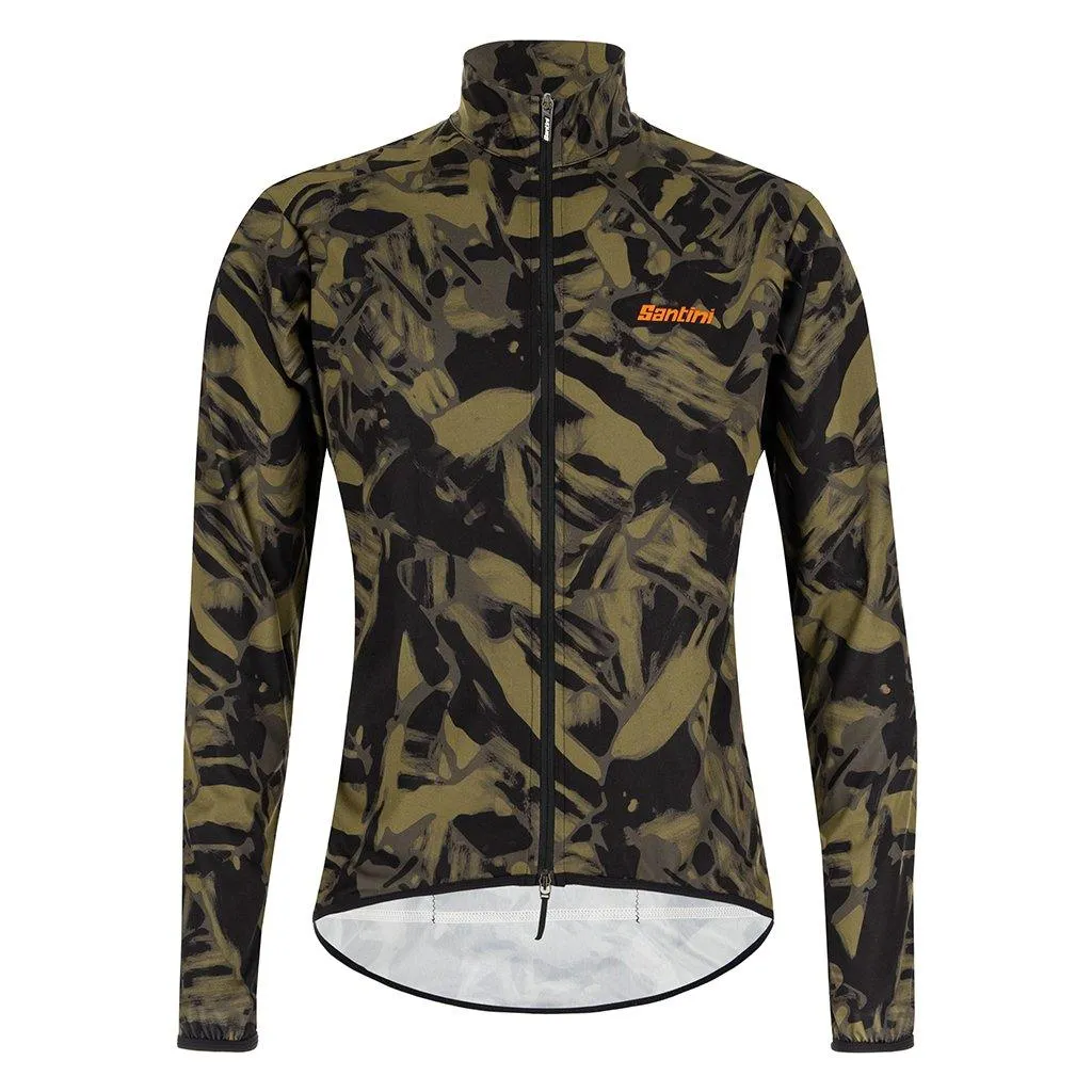 Santini Nebula Gravel Wind Jacket (Military Green)