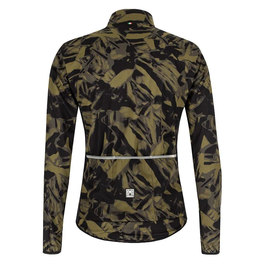 Santini Nebula Gravel Wind Jacket (Military Green)