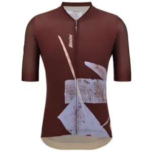 Santini Note Men's Cycling Jersey (Chocolate)