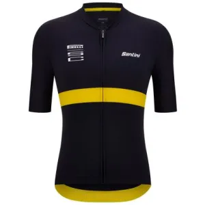 Santini Pirelli Sport Club Men's Cycling Jersey (Black)