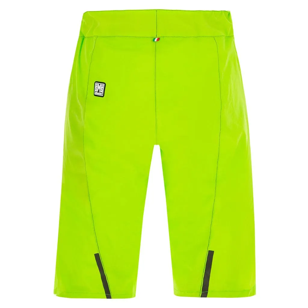 Santini Selva Mens MTB Cycling Shorts (Fluo Green)