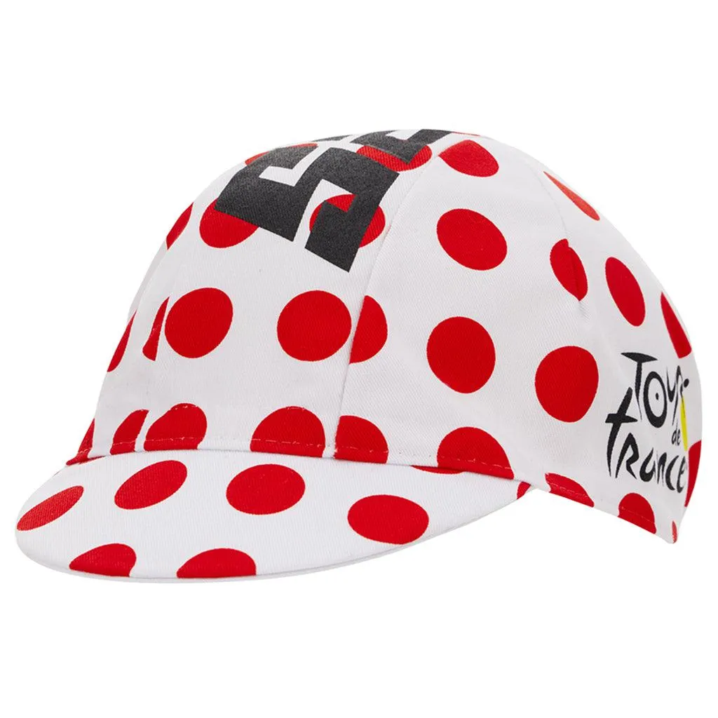 Santini Tour De France Kom Cycling Cap (Polka Dots)