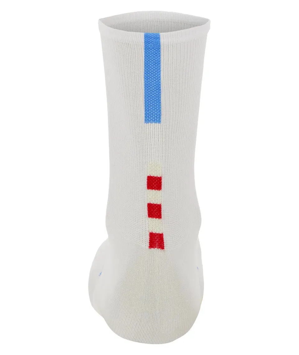 Santini Tour De France Maillot Jaune - M Ventoux Unisex Cycling Socks (White)