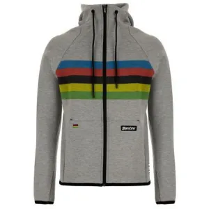 Santini UCI Official Iride Unisex Cycling Hoodie (Grey)