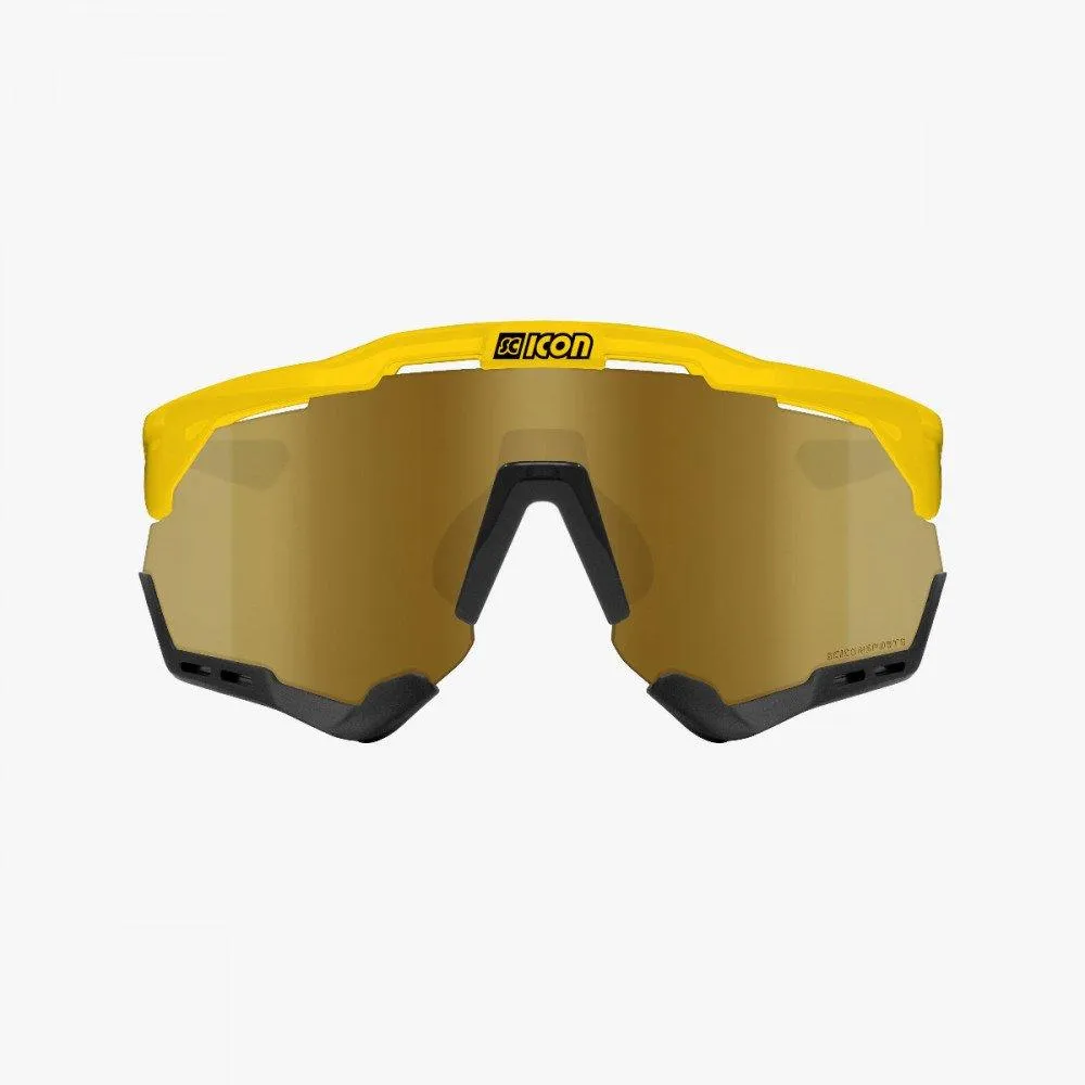 Scicon Aeroshade XL Sport Sunglasses (Multimirror Bronze/Yellow Gloss)