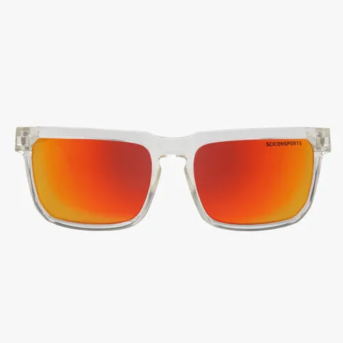 Scicon Gallio Sport Sunglasses (Crystal Gloss/Multimirror Red)