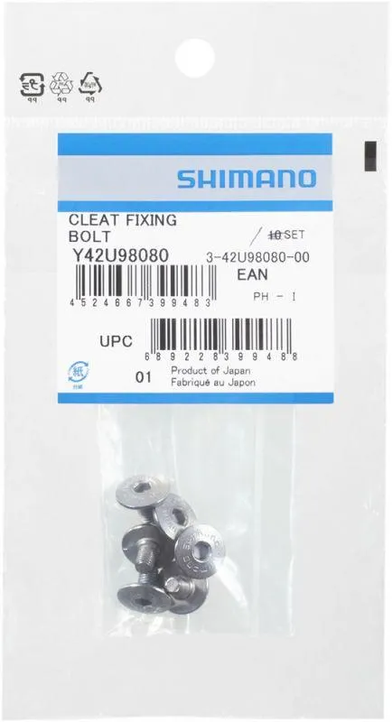 Shimano Cleat Fixing Bolt (M5x8mm/6 Pcs)