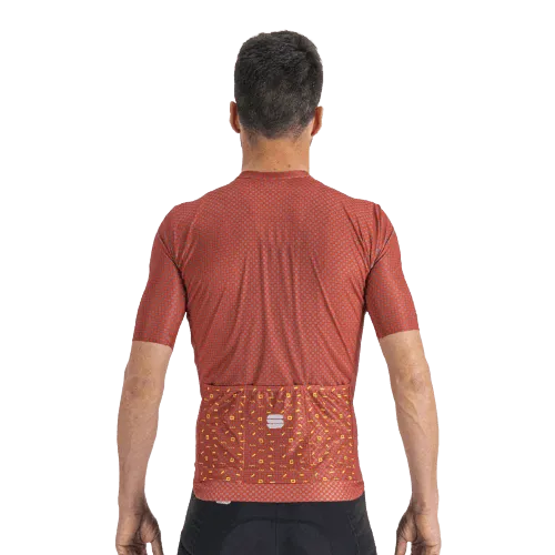 Sportful Checkmate Mens Cycling Jersey (Chilli Red Malives)
