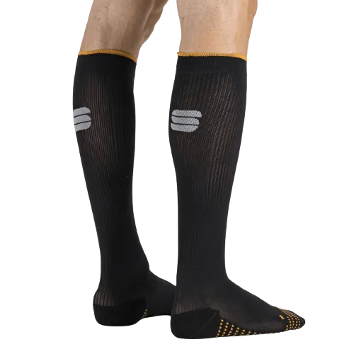 Sportful Recovery Unisex Cycling Socks (Black Orange SDR)