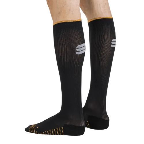 Sportful Recovery Unisex Cycling Socks (Black Orange SDR)