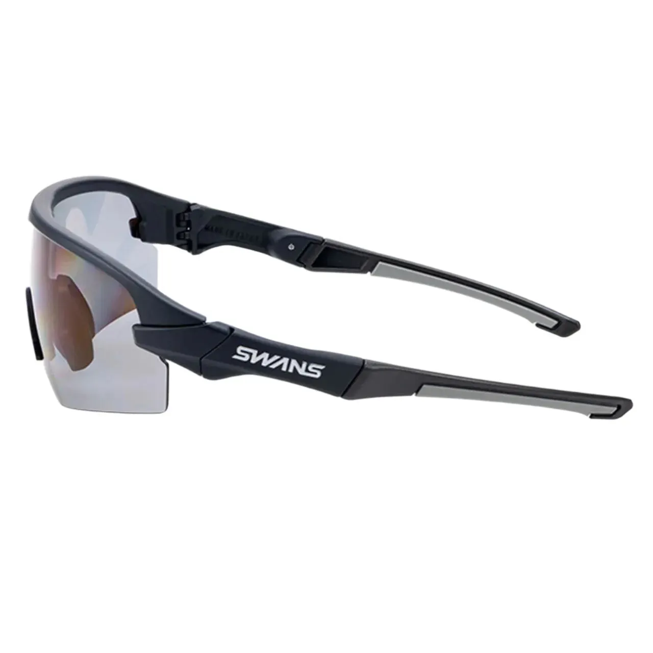Swans STX DA-0151 Sport Sunglasses (Polarized Smoke/Matt Black)