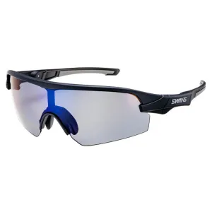 Swans STX DA-0151 Sport Sunglasses (Polarized Smoke/Matt Black)