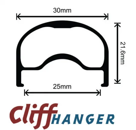 Velocity Cliffhanger Non-MSW 27.5" Disc Brake Rims (Black)