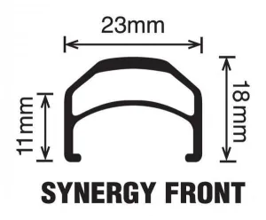 Velocity Synergy MSW 27.5" Rim Brake Rims (Silver)